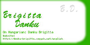 brigitta danku business card